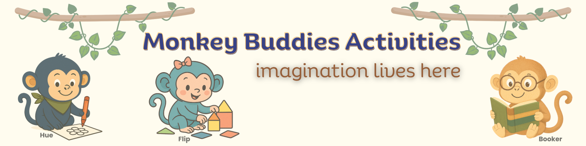 Monkey Buddies Activities Header